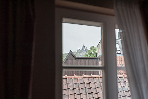 Ferienwohnungen am Klint - Ferienwohnung 5 Aussicht aus dem Fenster